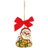 THUN Addobbo natalizio Babbo Natale con regalo in ceramica, piccolo* Addobbi E Decorazioni Per Albero