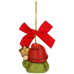THUN Addobbo natalizio Gnomo Oliver con stella dorata in ceramica, piccolo* Addobbi E Decorazioni Per Albero
