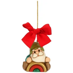THUN Addobbo natalizio Gnomo Oliver con arcobaleno in ceramica, maxi* Addobbi E Decorazioni Per Albero