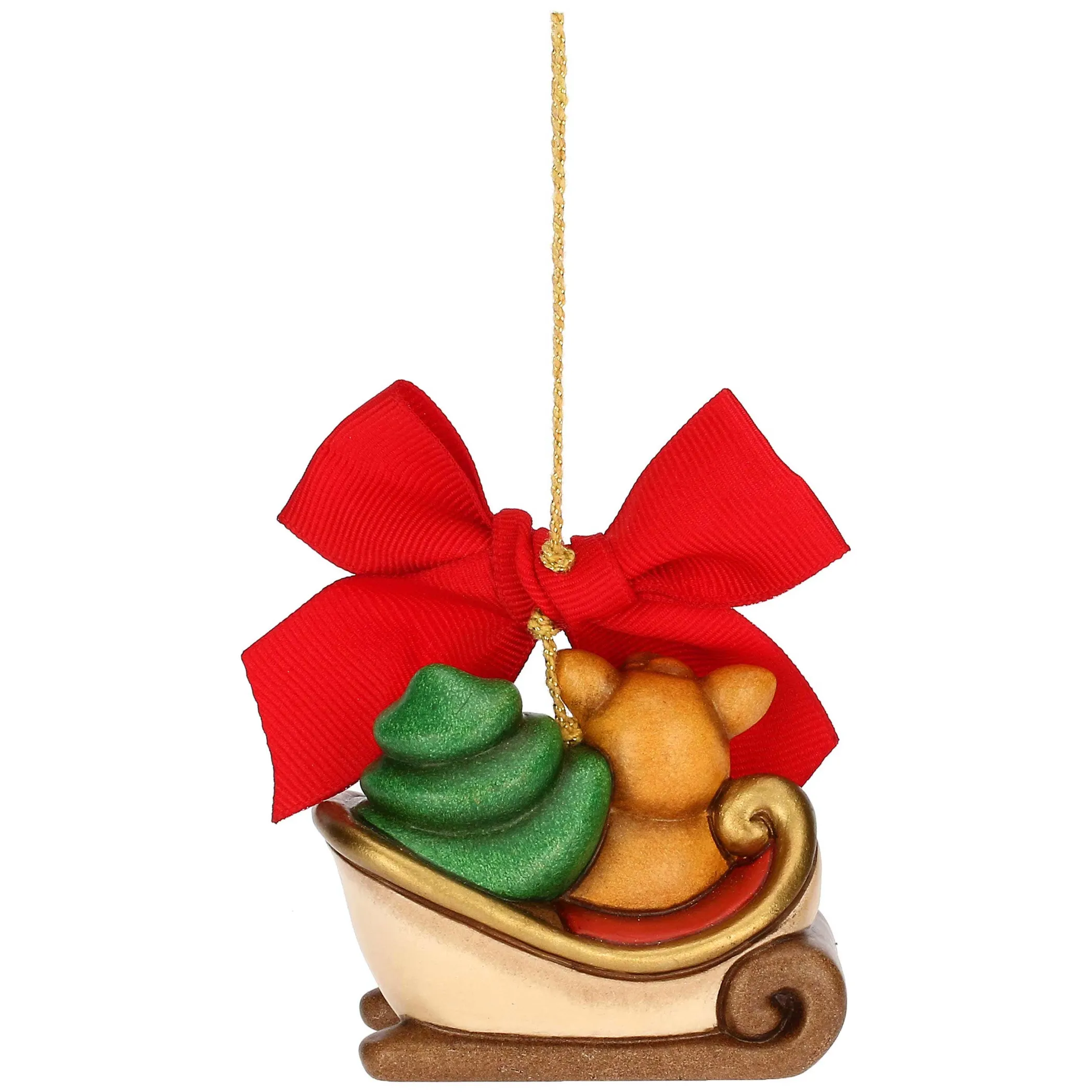 THUN Addobbo natalizio slitta con cerbiatto Amy Limited Edition 2024 in ceramica* Figure|Addobbi E Decorazioni Per Albero