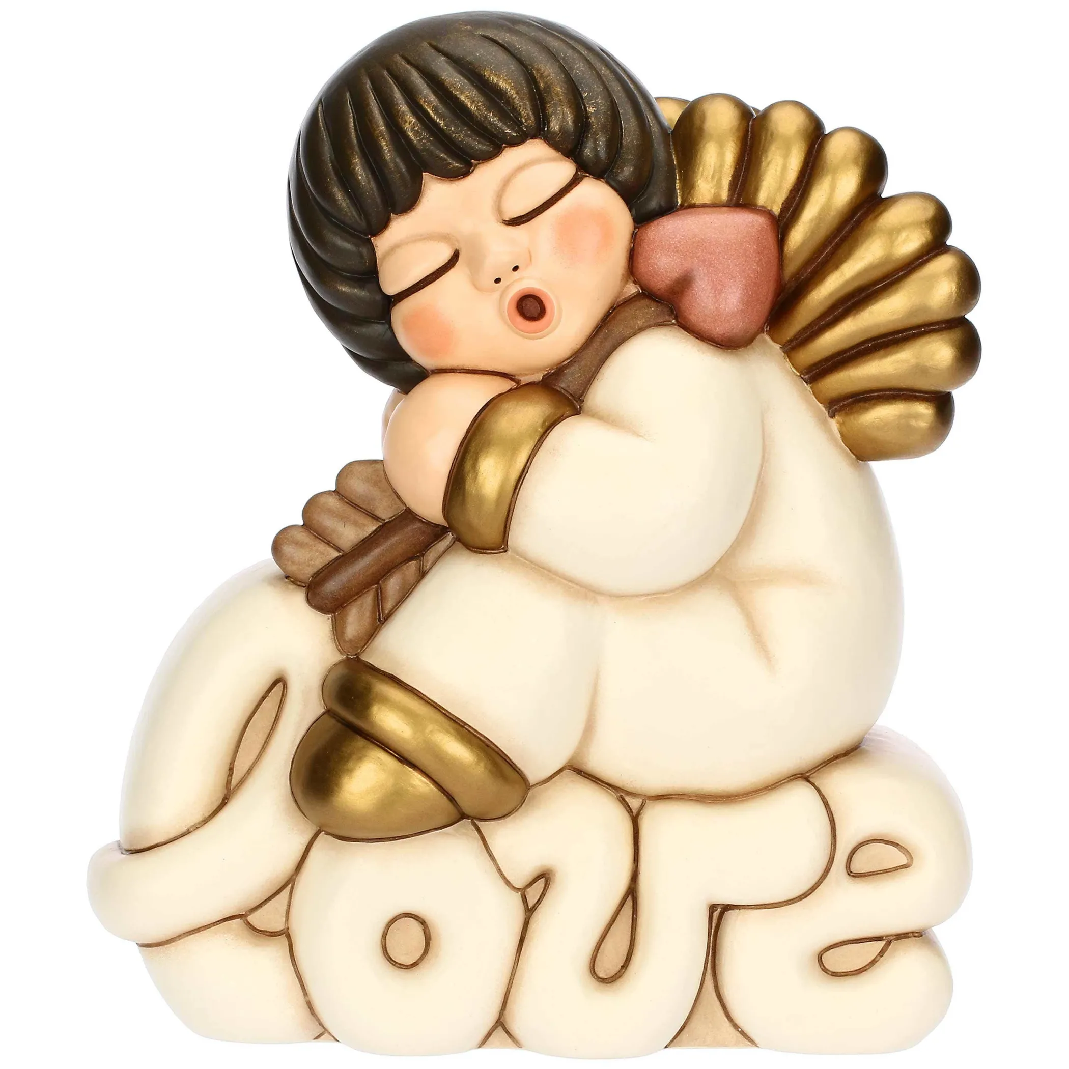 THUN Angelo Amore su scritta Love in ceramica Angel Love, maxi* Angelo|Bomboniere Comunione