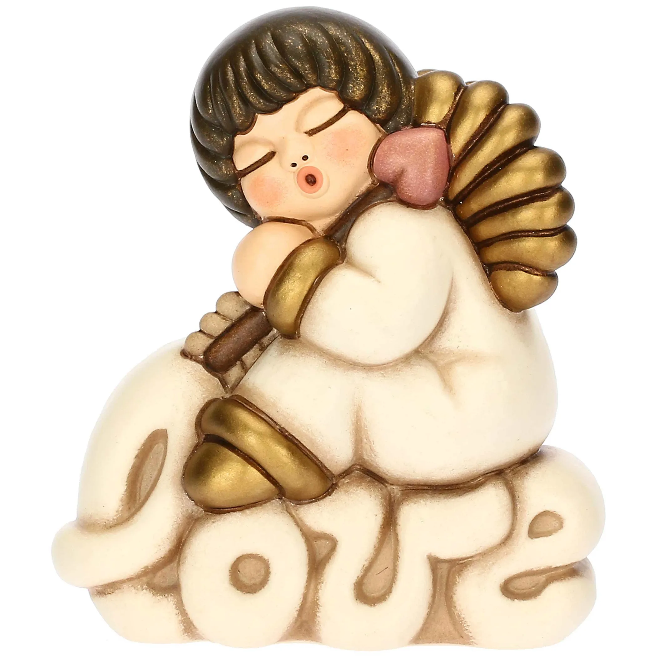 THUN Angelo Amore su scritta Love in ceramica Angel Love, medio* Angelo|Bomboniere Comunione