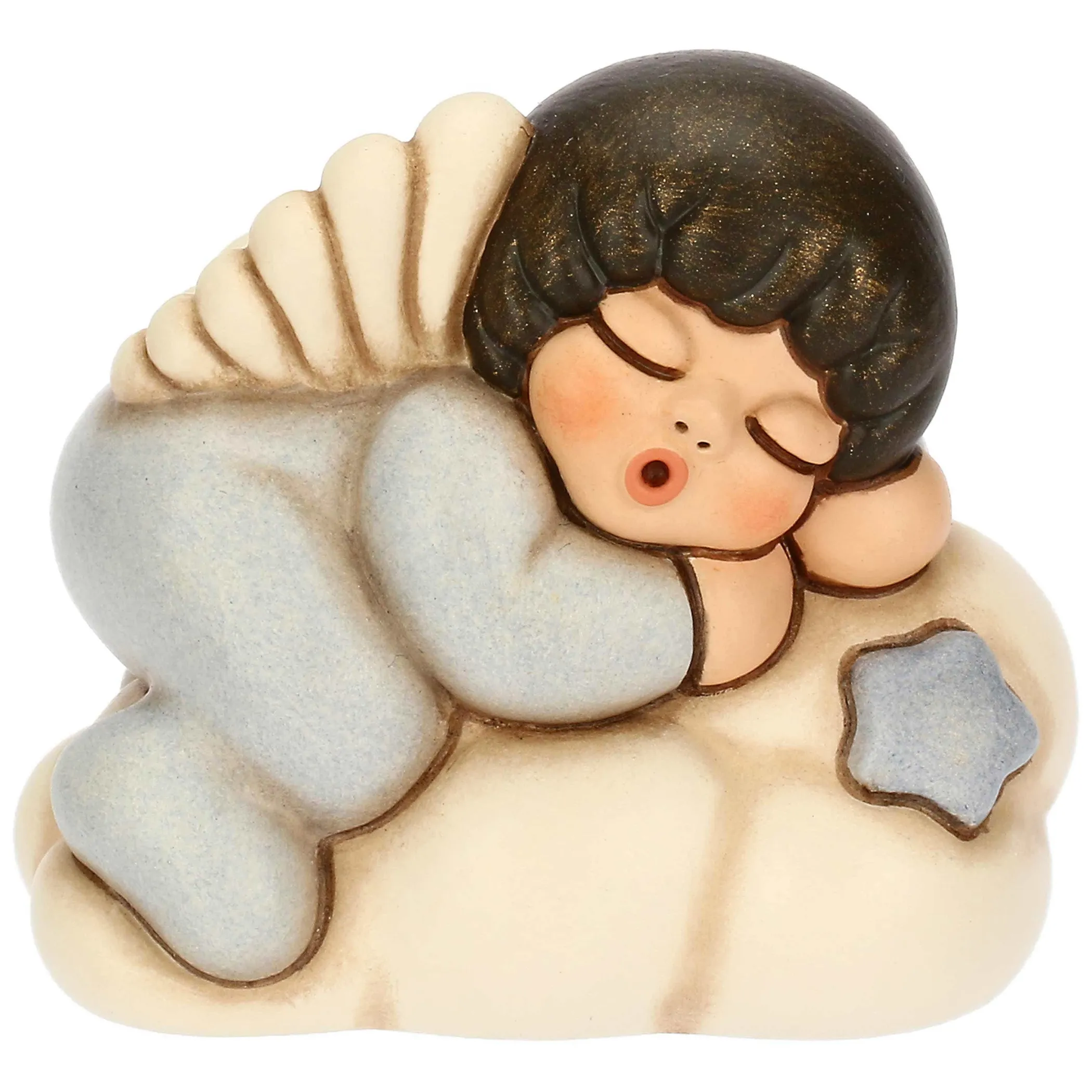 THUN Angelo azzurro in ceramica su nuvola* Bomboniere Battesimo|Bomboniere Nascita