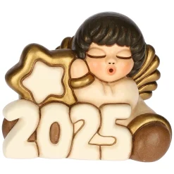 THUN Angelo Buon anno 2025 in ceramica* Angelo|Addobbi Natalizi