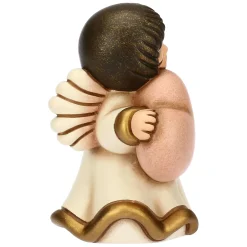 THUN Angelo in ceramica con cuore rosa* Bomboniere Cresima|Bomboniere Comunione