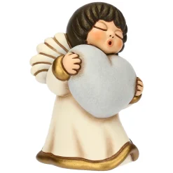 THUN Angelo in ceramica con cuore azzurro* Bomboniere Cresima|Bomboniere Comunione