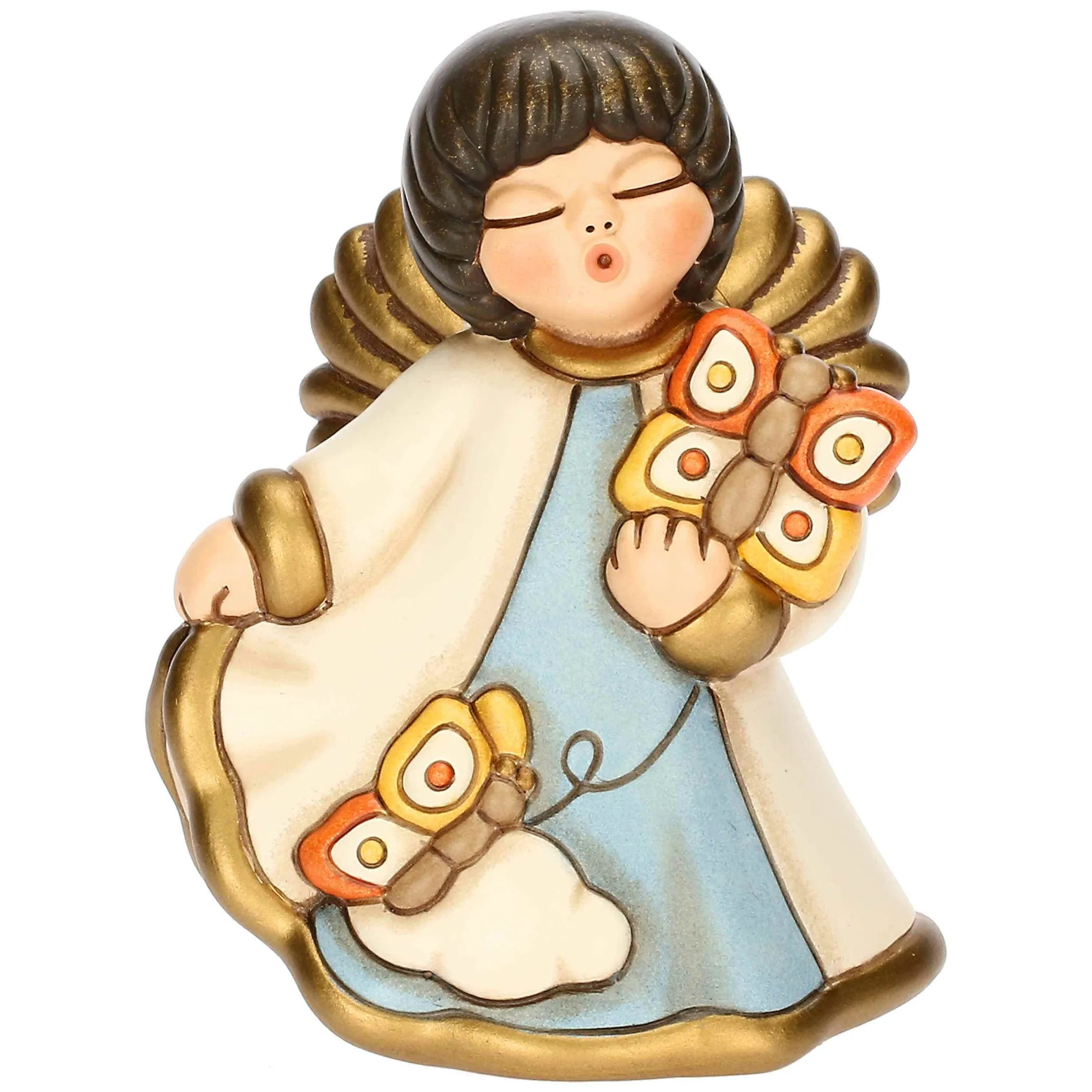 THUN Angelo in ceramica piccolo con farfalle* Angelo|Figure In Ceramica