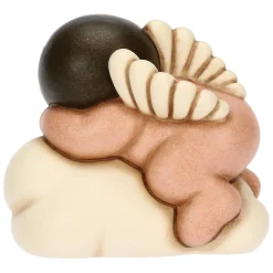 THUN Angelo rosa in ceramica su nuvola* Bomboniere Battesimo|Bomboniere Nascita