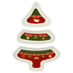 THUN Antipastiera a forma di Albero di Natale in porcellana Desideri di Natale* Piatti E Servizi Di Piatti|Accessori Natalizi Per La Tavola