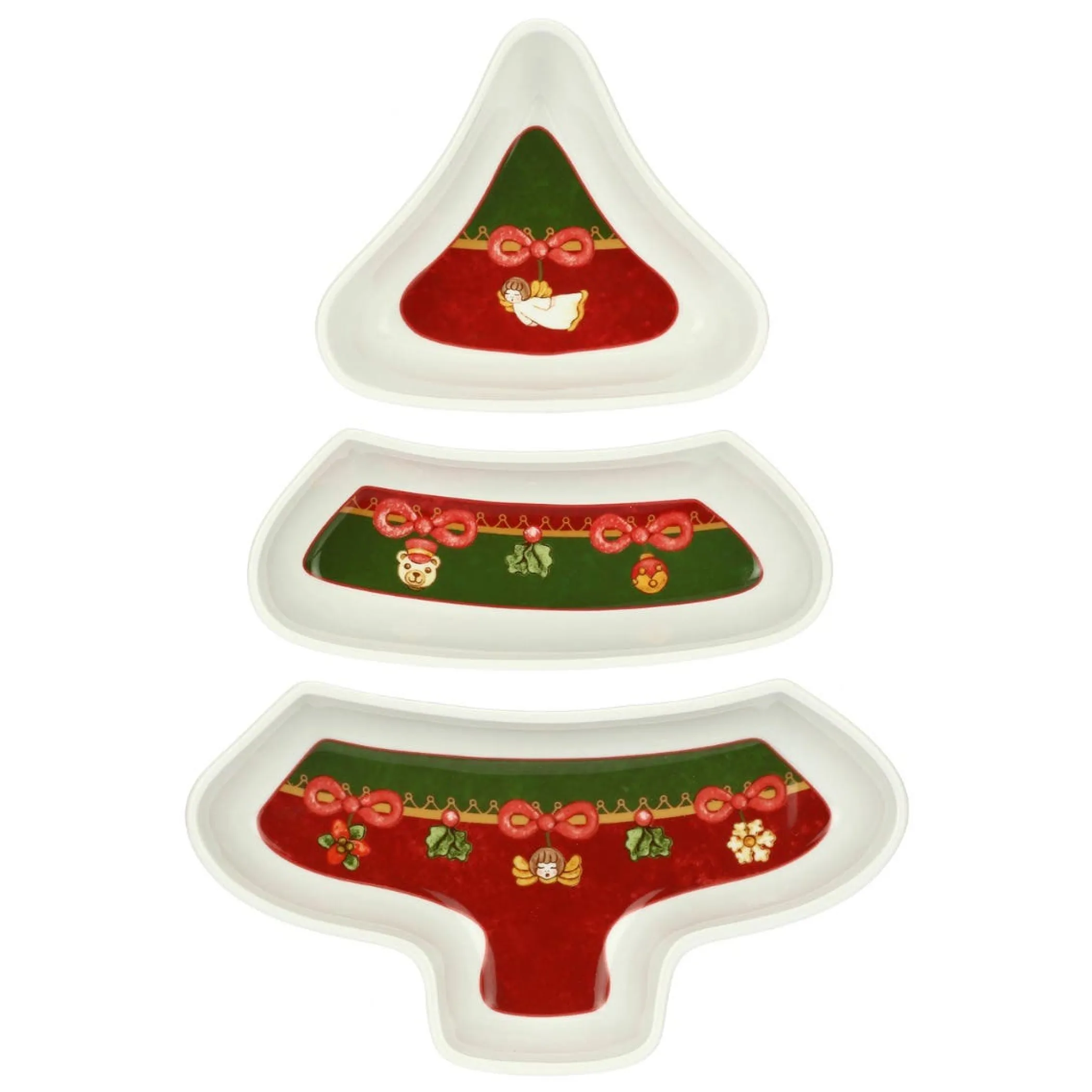 THUN Antipastiera a forma di Albero di Natale in porcellana Desideri di Natale* Piatti E Servizi Di Piatti|Accessori Natalizi Per La Tavola