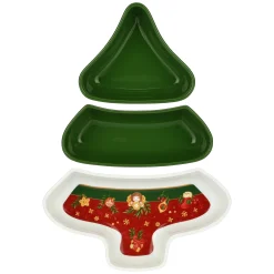 THUN Antipastiera a forma di albero di Natale in porcellana Sorprese di Natale* Altri Complementi Per La Tavola|Accessori Natalizi Per La Tavola
