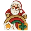 THUN Babbo Natale con arcobaleno in ceramica Desideri Di Natale* Addobbi Natalizi