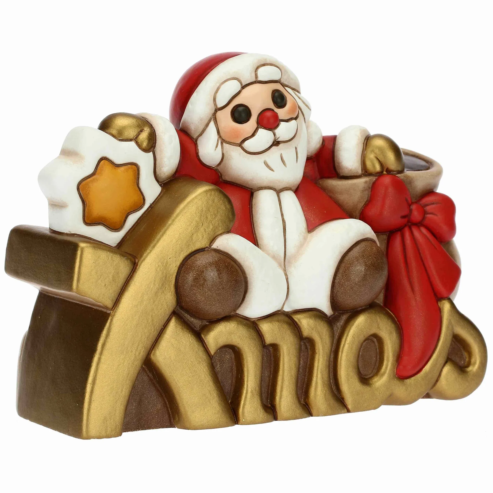 THUN Babbo Natale su scritta Xmas* Addobbi Natalizi