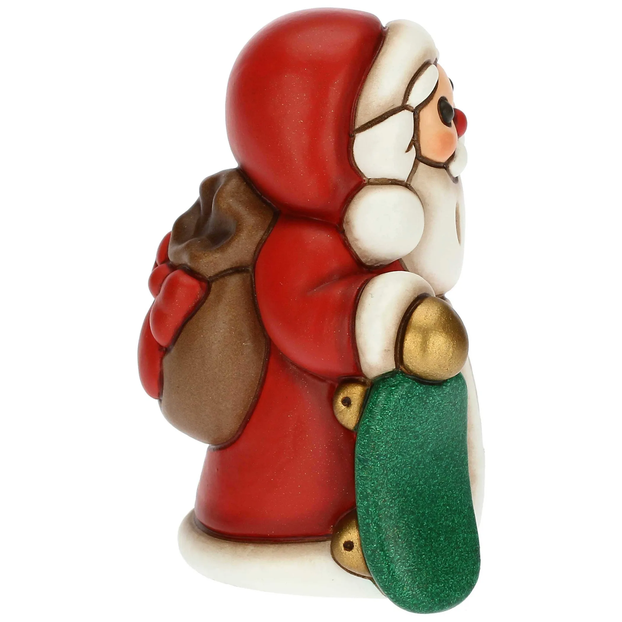 THUN Babbo Natale su skateboard in ceramica Desideri Di Natale* Addobbi Natalizi