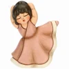 THUN Ballerina rosa danzante in ceramica* Bomboniere Cresima|Bomboniere Comunione