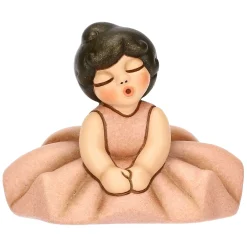 THUN Ballerina rosa seduta in ceramica* Bomboniere Cresima|Bomboniere Comunione