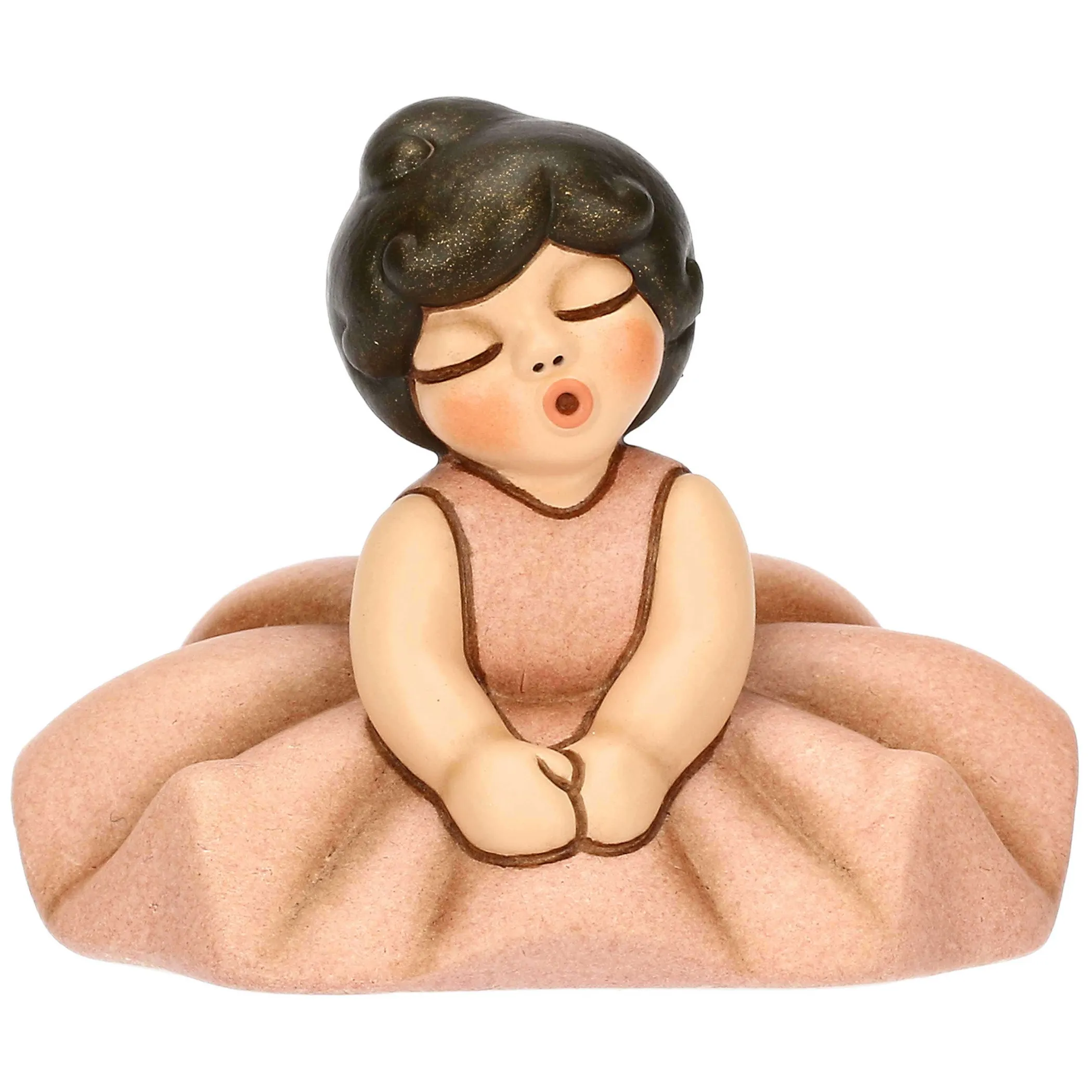 THUN Ballerina rosa seduta in ceramica* Bomboniere Cresima|Bomboniere Comunione