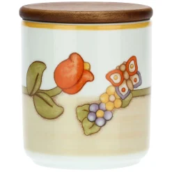 THUN Barattolo in porcellana Country con tulipano e farfalla* Country|Biscottiere E Barattoli