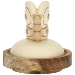 THUN Barattolo in vetro con coperchio in legno Elegance, grande* Elegance|Biscottiere E Barattoli