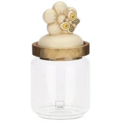 THUN Barattolo in vetro con coperchio in legno Elegance, piccolo* Elegance|Biscottiere E Barattoli