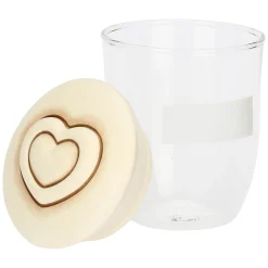 THUN Barattolo in vetro con coperchio cuore in ceramica* Biscottiere E Barattoli