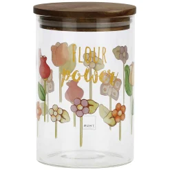THUN Barattolo in vetro per farina Happy Country* Biscottiere E Barattoli
