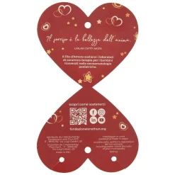 THUN Biglietto Solidale & Filo d'Amore Rosso* Bracciali