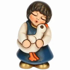 THUN Bimba con oca in ceramica Presepe Classico* Presepe
