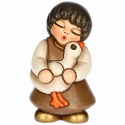 THUN Bimba con oca in ceramica Presepe Classico* Presepe