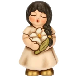 THUN Bimba in ceramica con giglio* Bomboniere Cresima|Bomboniere Comunione