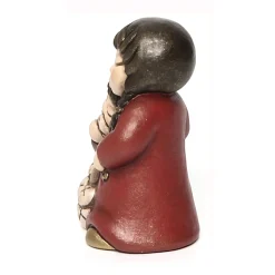 THUN Bimbi che mangiano il pane Presepe classico variante rossa* Presepe