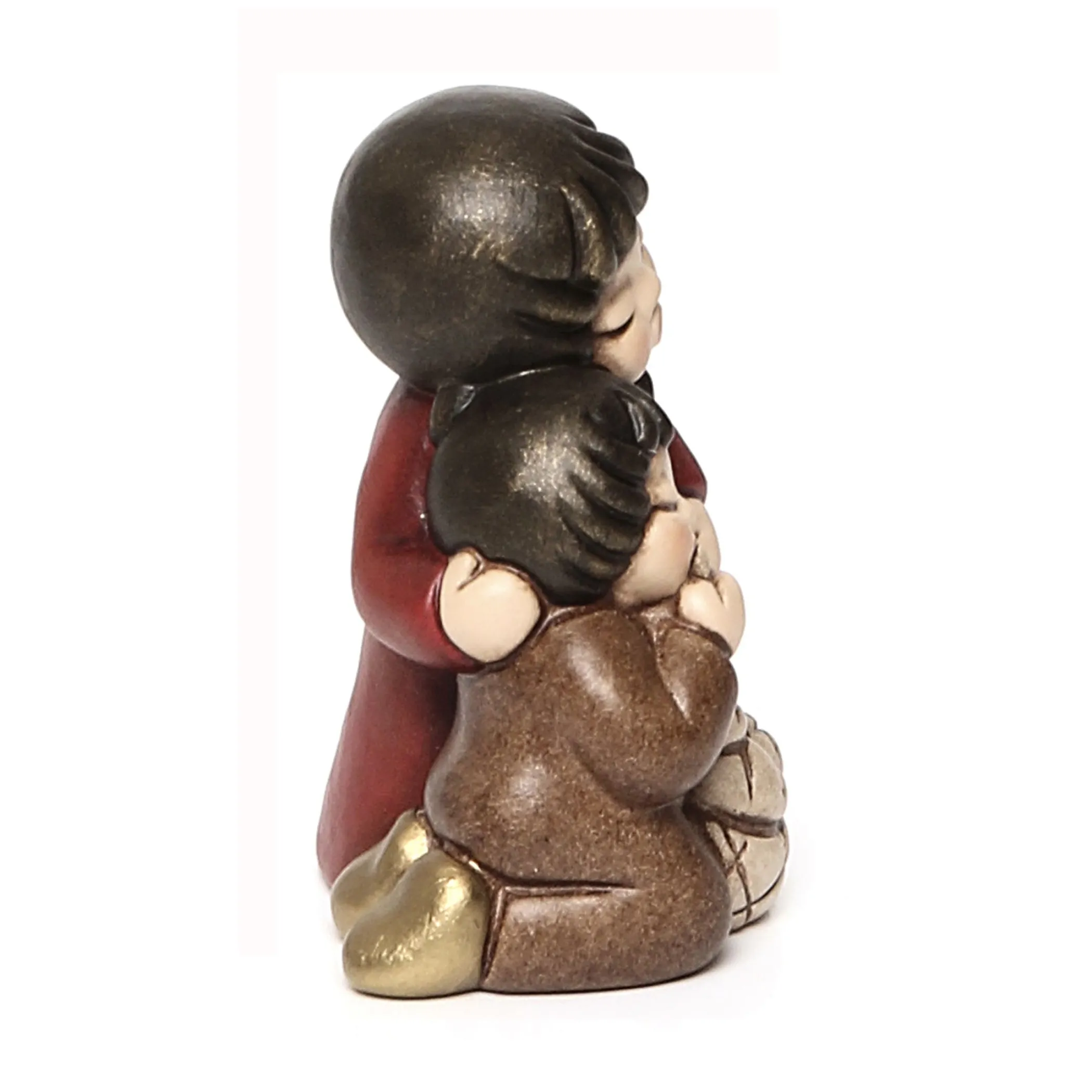 THUN Bimbi che mangiano il pane Presepe classico variante rossa* Presepe