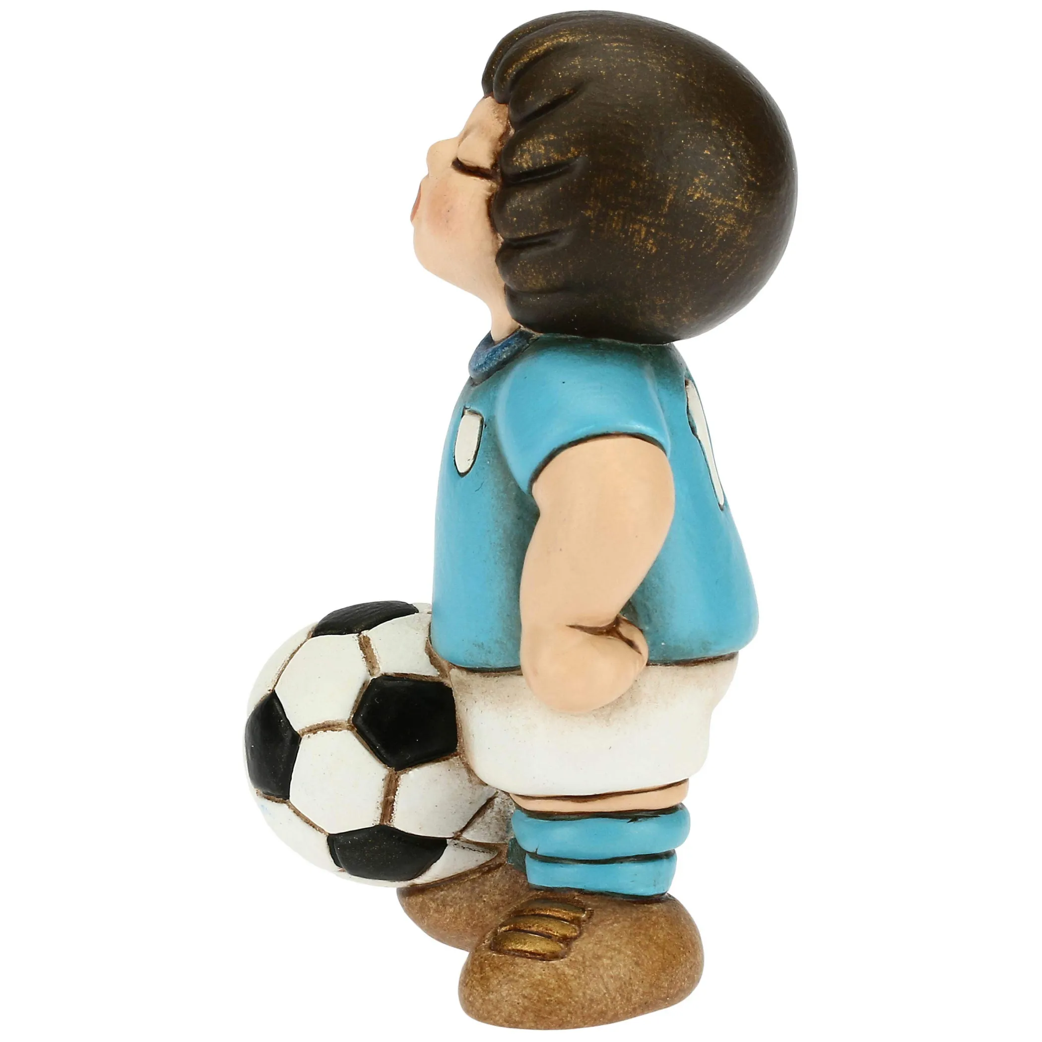 THUN Bimbo calciatore azzurro bianco piccolo* Bomboniere Cresima|Bomboniere Comunione