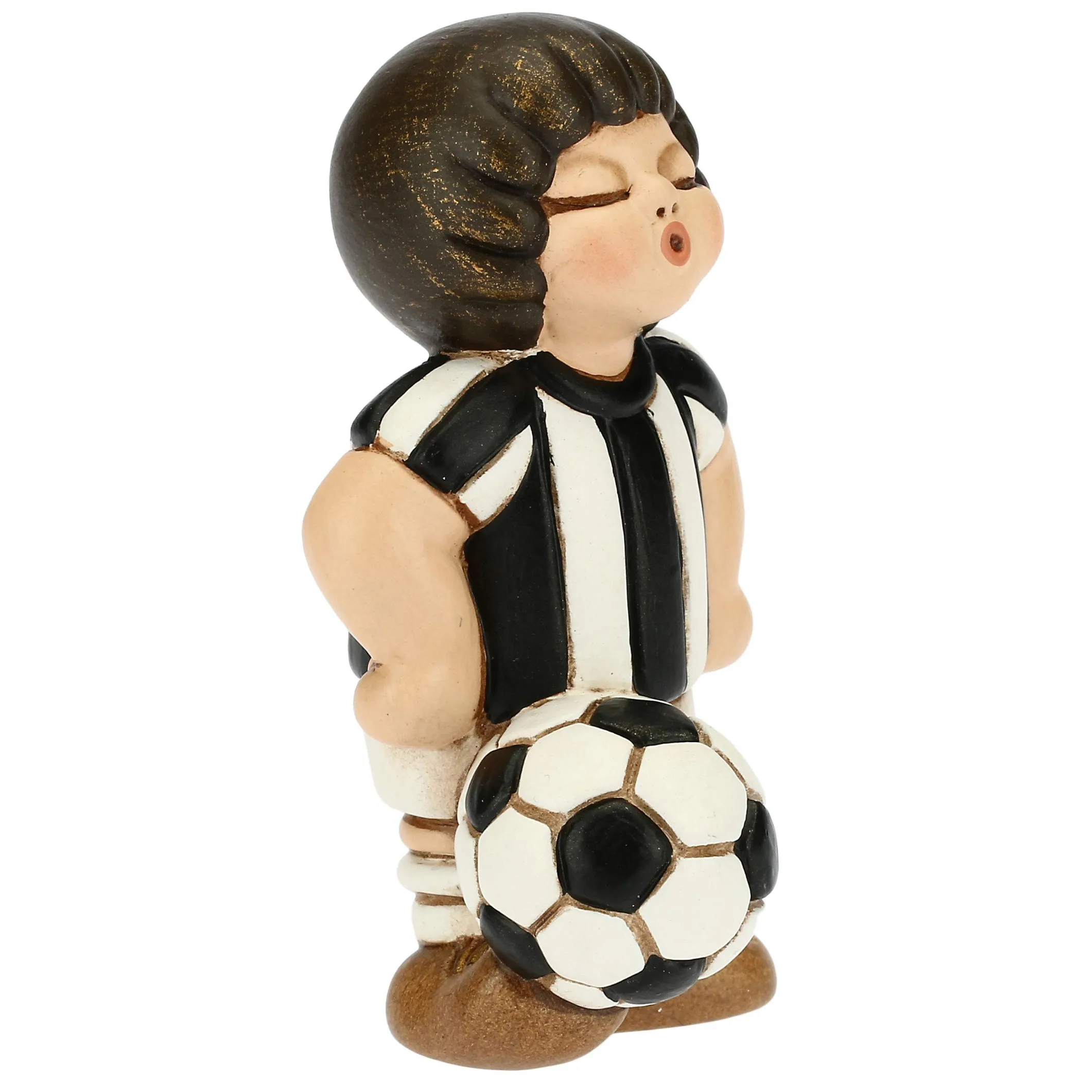 THUN Bimbo calciatore bianco nero piccolo* Bomboniere Cresima|Bomboniere Comunione