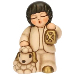 THUN Bimbo con lanterna in ceramica Presepe Classico* Presepe