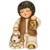THUN Bimbo con lanterna in ceramica Presepe Classico* Presepe
