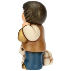 THUN Bimbo con lanterna in ceramica Presepe Classico* Presepe