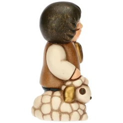 THUN Bimbo con lanterna in ceramica Presepe Classico* Presepe