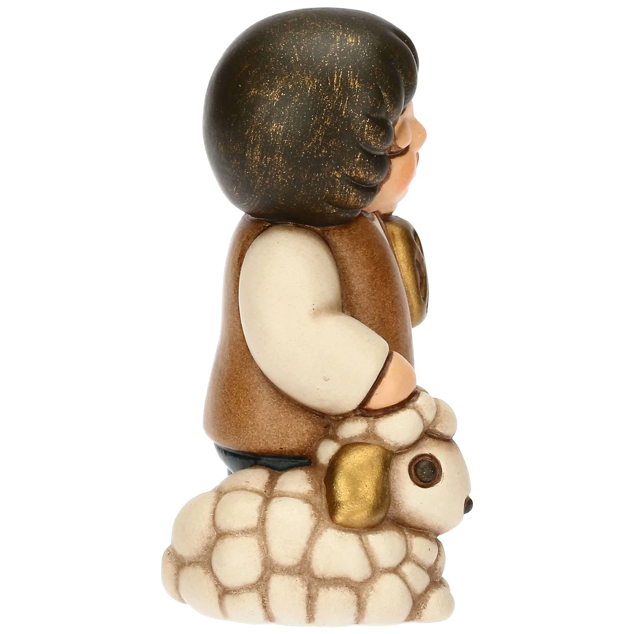 THUN Bimbo con lanterna in ceramica Presepe Classico* Presepe