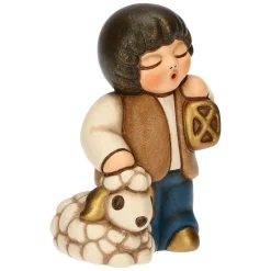 THUN Bimbo con lanterna in ceramica Presepe Classico* Presepe