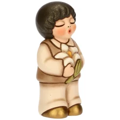 THUN Bimbo in ceramica con giglio* Bomboniere Cresima|Bomboniere Comunione