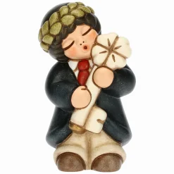 THUN Bimbo laurea con coccinella e pergamena* Bomboniere Laurea