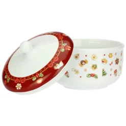 THUN Biscottiera con coperchio in porcellana Desideri di Natale* Altri Complementi Per La Tavola|Accessori Natalizi Per La Tavola