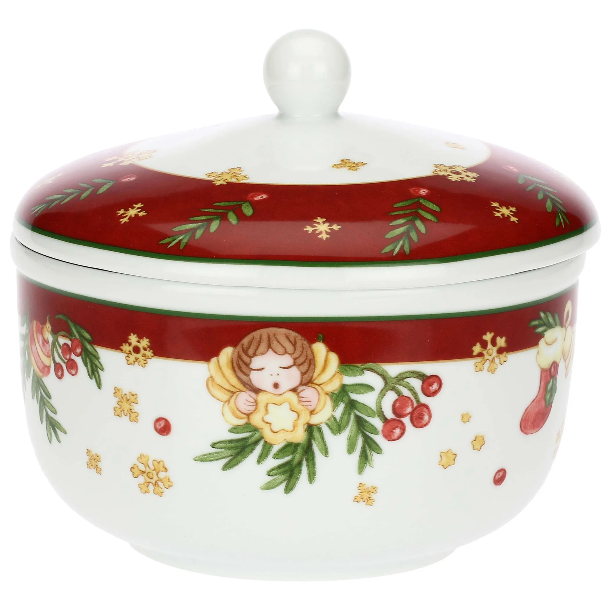 THUN Biscottiera in porcellana Sorprese di Natale* Biscottiere E Barattoli|Altri Complementi Per La Tavola