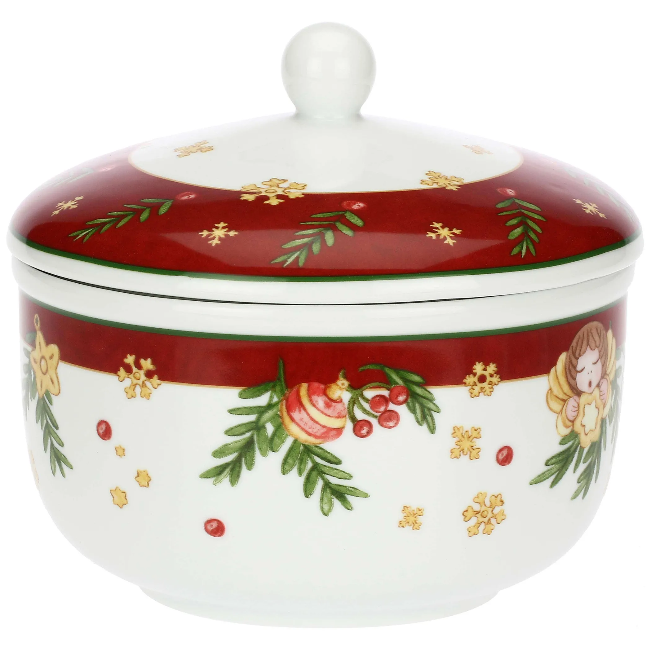 THUN Biscottiera in porcellana Sorprese di Natale* Biscottiere E Barattoli|Altri Complementi Per La Tavola