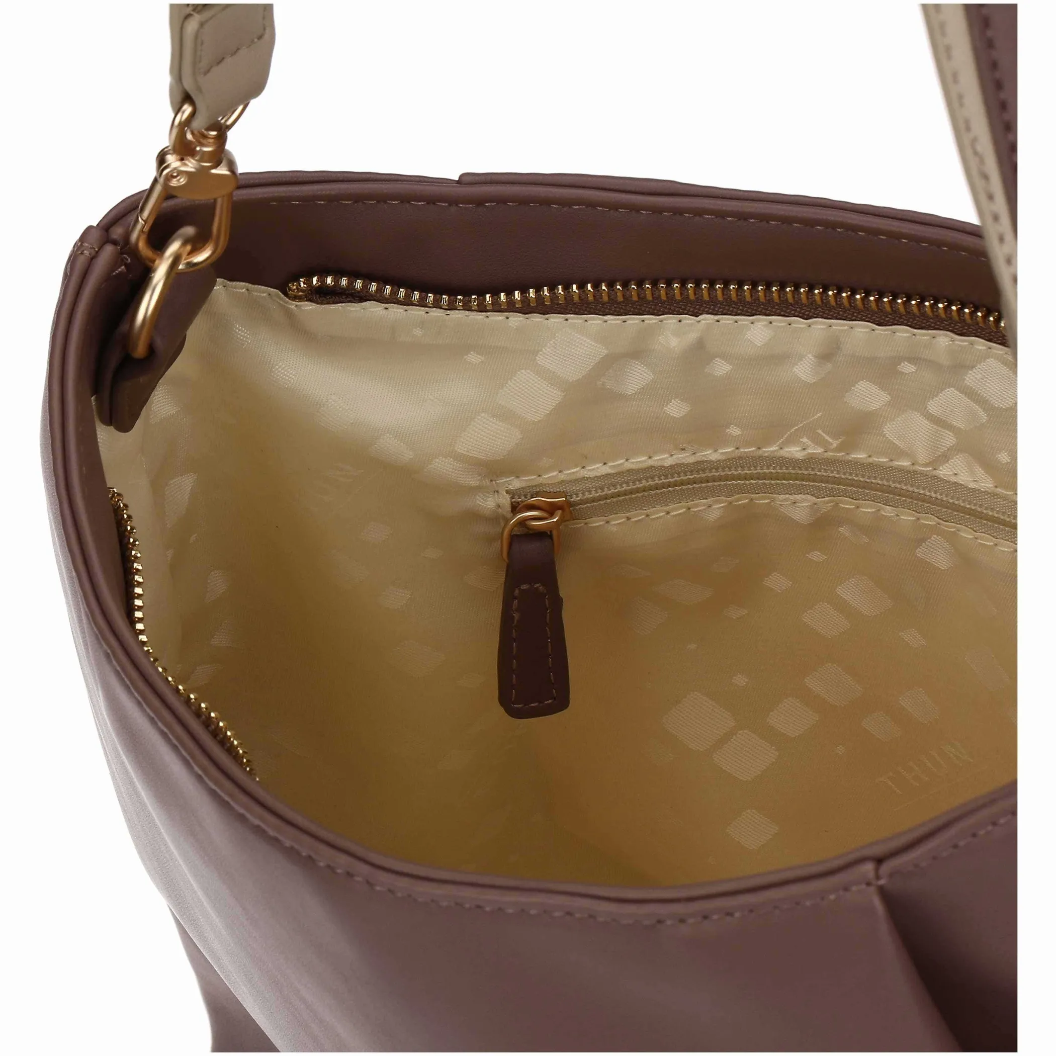 THUN Borsa a spalla in ecopelle malva, grande* Borse, Portafogli E Trousse