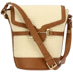 THUN Borsa secchiello in paglia ed ecopelle* Borse, Portafogli E Trousse