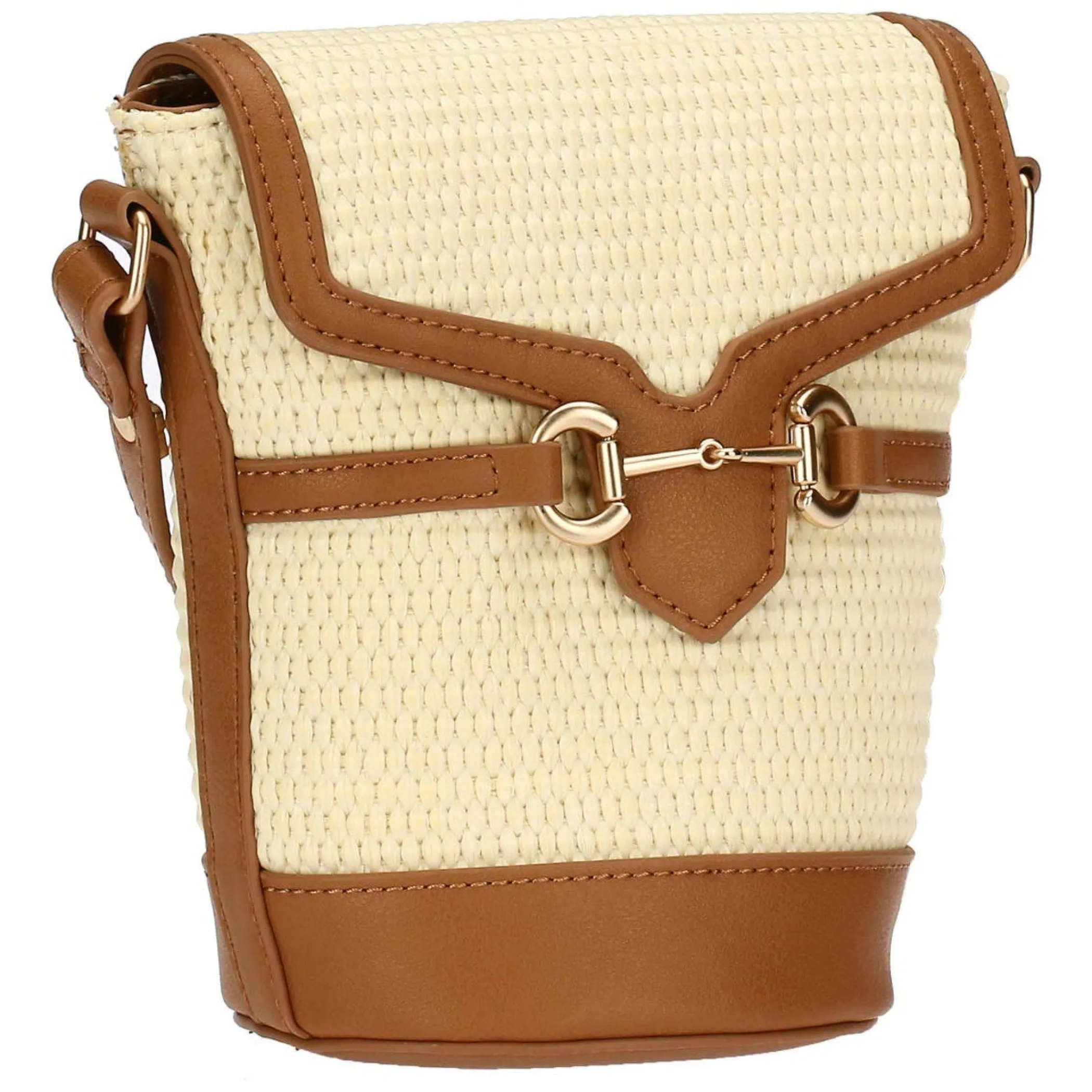 THUN Borsa secchiello in paglia ed ecopelle* Borse, Portafogli E Trousse