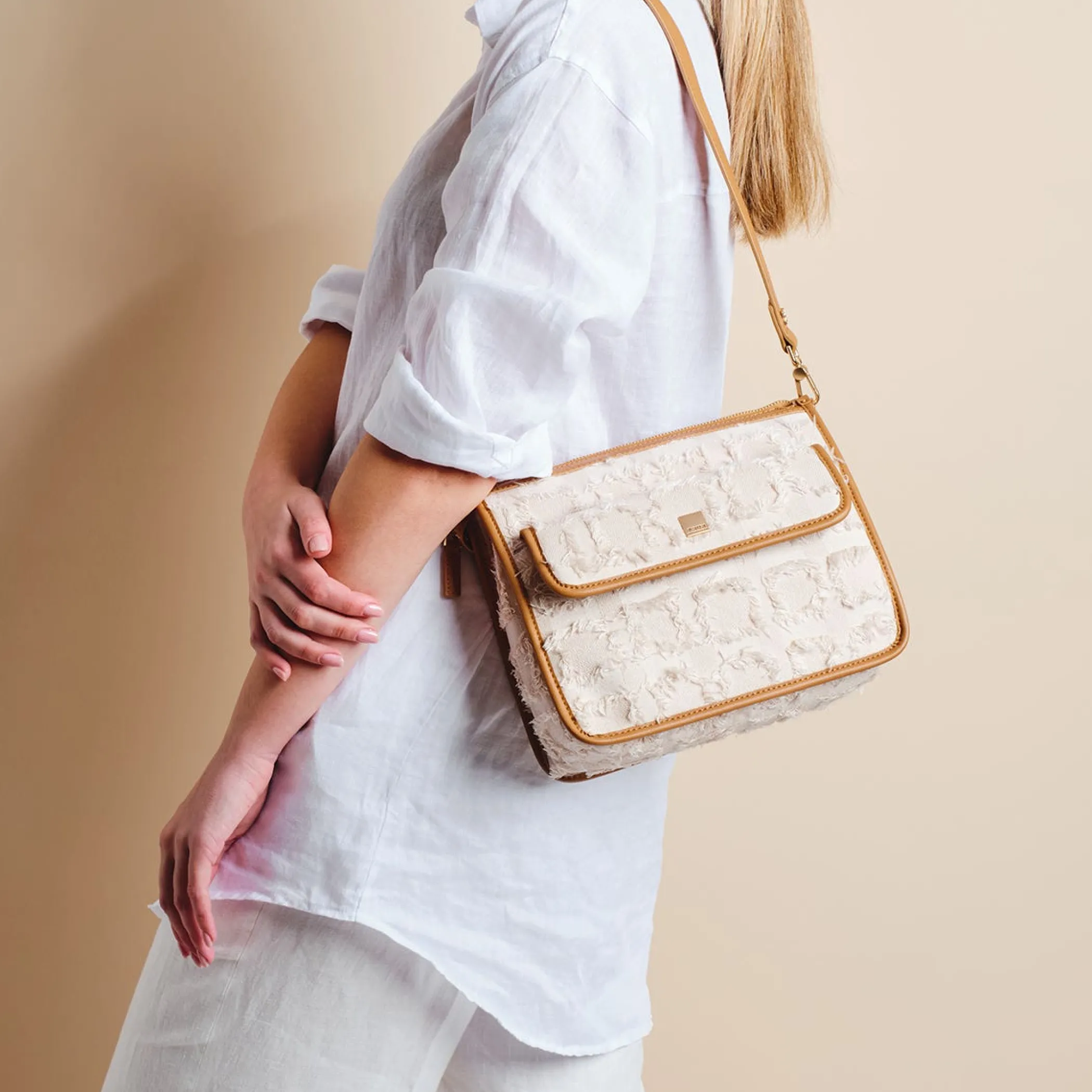 THUN Borsa tracolla in tessuto ed ecopelle* Borse, Portafogli E Trousse