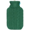 THUN Boule acqua calda con cover in tricot jaqard AbbracciAMI, verde* Tessile Casa